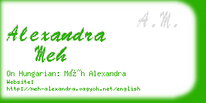 alexandra meh business card